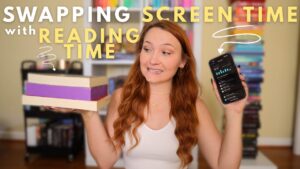 swapping screen time for reading time 📱➡️📚 | spoiler free reading vlog